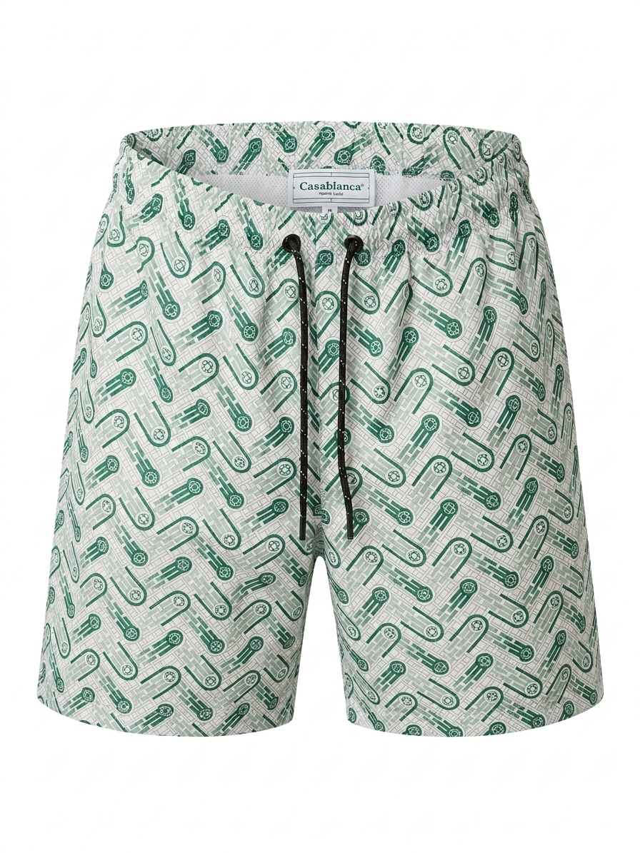 CASA Emerald Monogram Resort Trunks