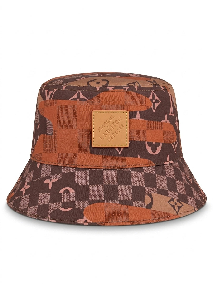 LV. Monogram Camouflage Reversible Bucket Hat