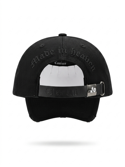 CLMNT Gothic Emblem Distressed Cap