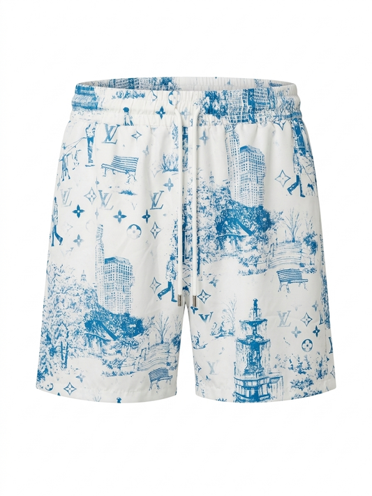 LV Cityscape Toile Resort Set