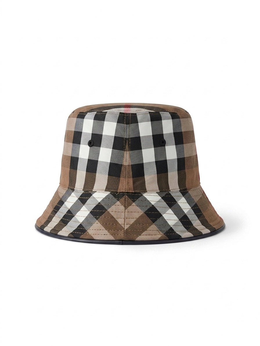 BRB. Vintage Check Cotton Bucket Hat