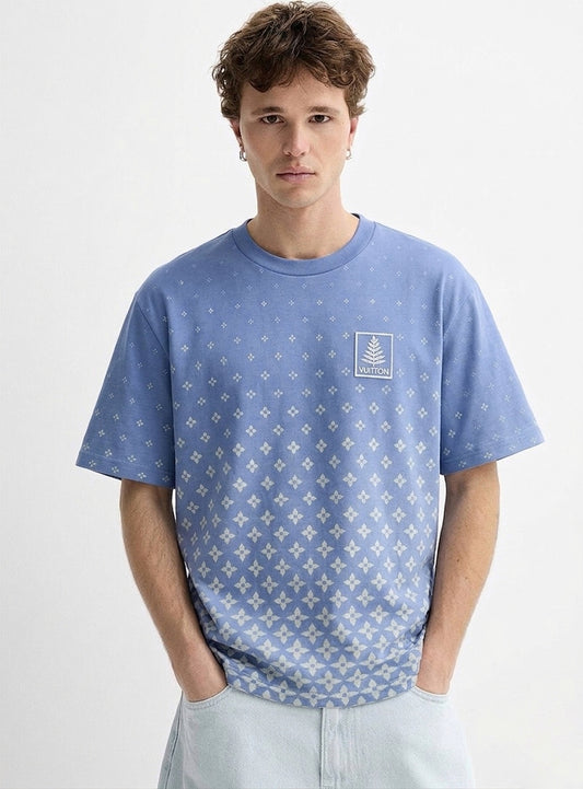 LV Monogram Gradient Blue Jersey T-Shirt