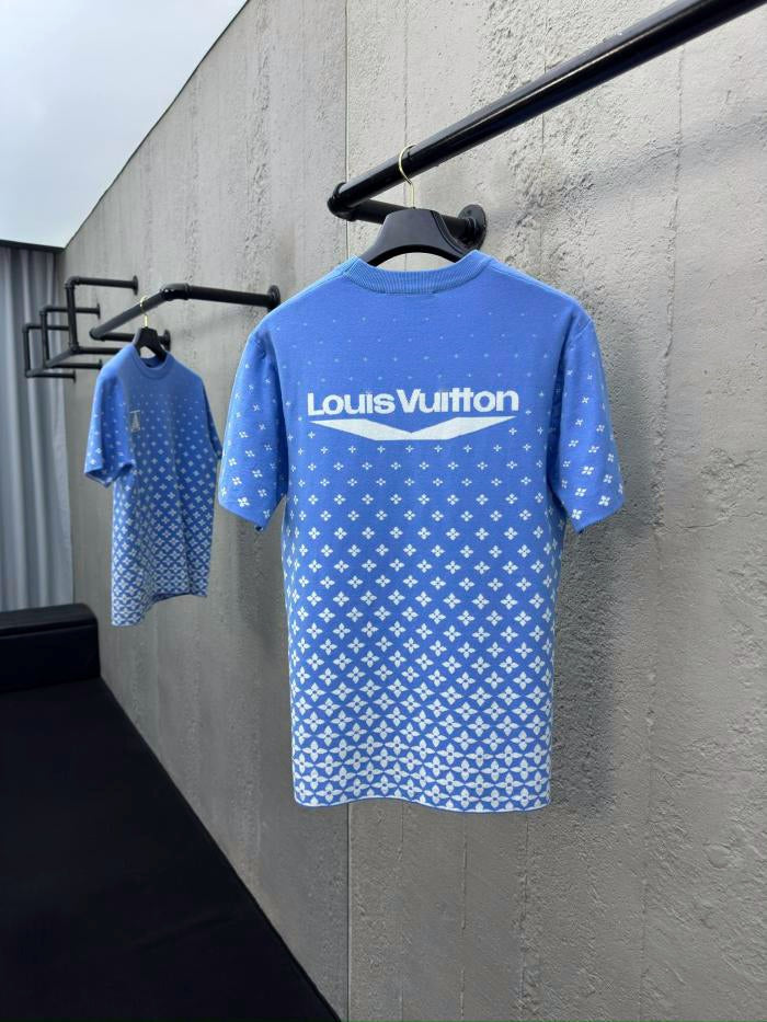 LV Monogram Gradient Blue Jersey T-Shirt