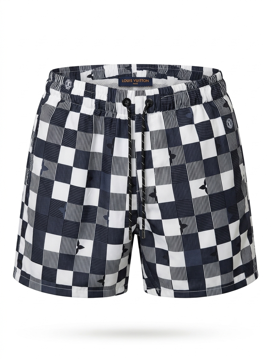 LV | Damier Monogram Swim Trunks - Obsidian