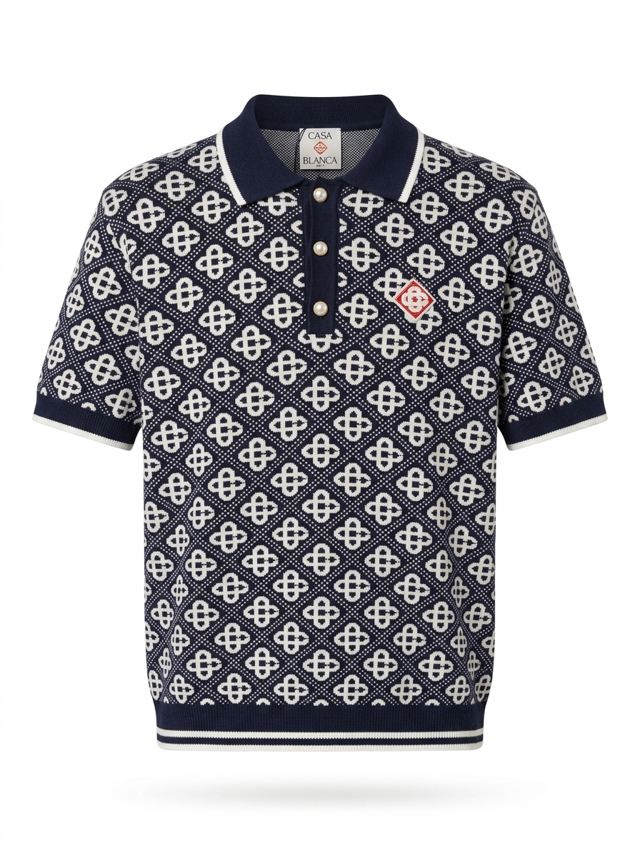 CB Monogram Knit Polo