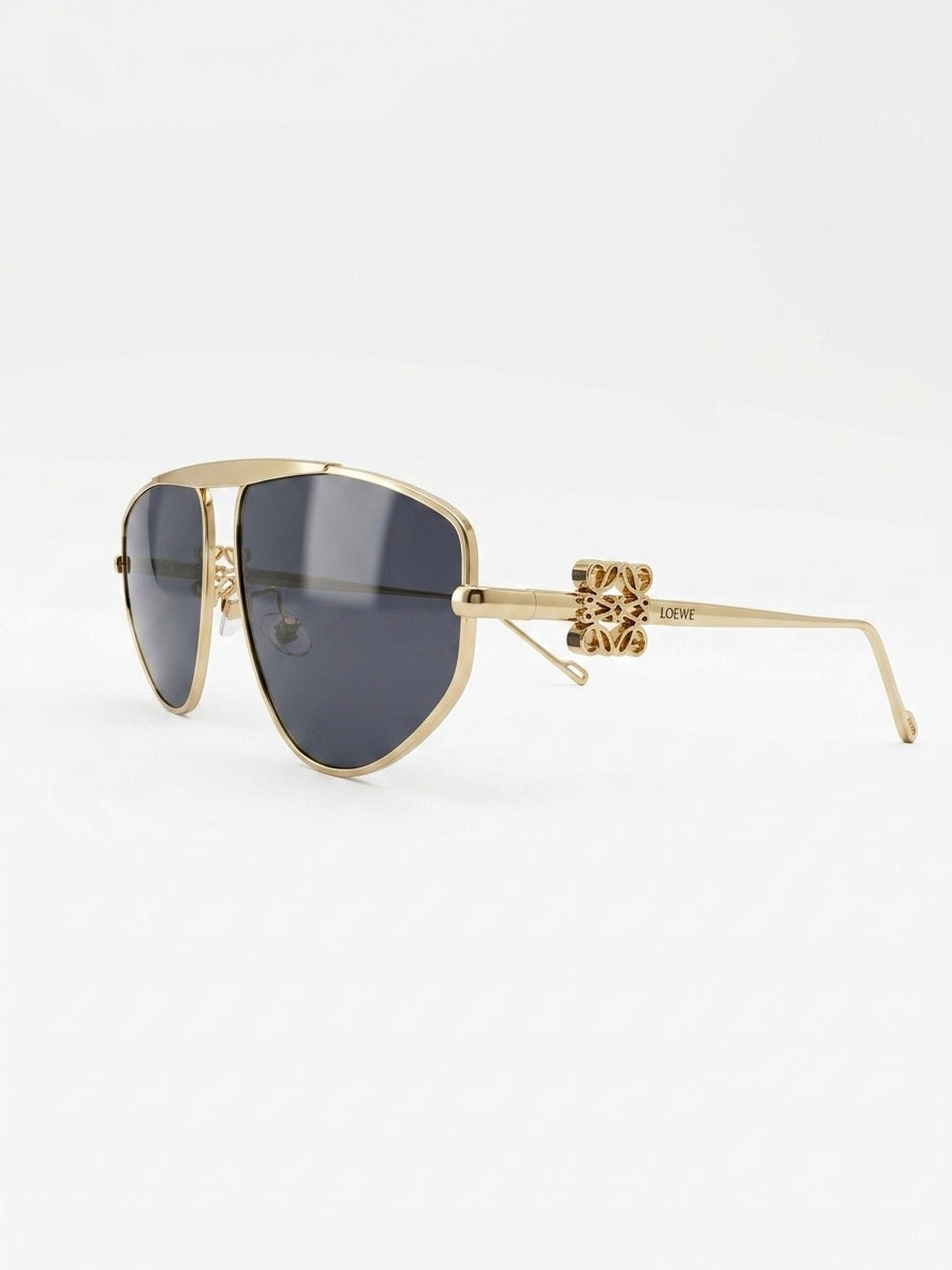 LWE Anagram Metal Aviator Sunglasses