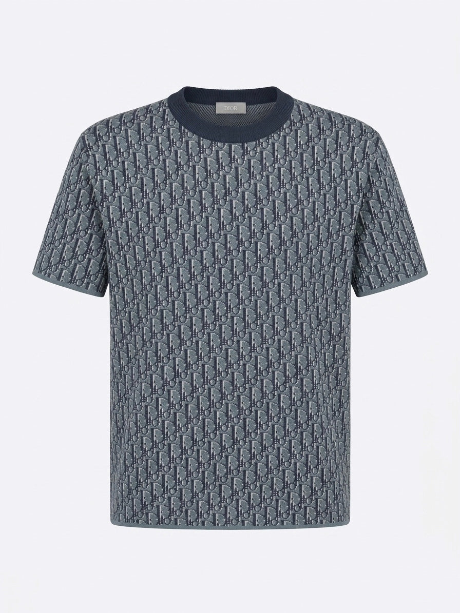 CD Signature Jacquard Knit T-Shirt
