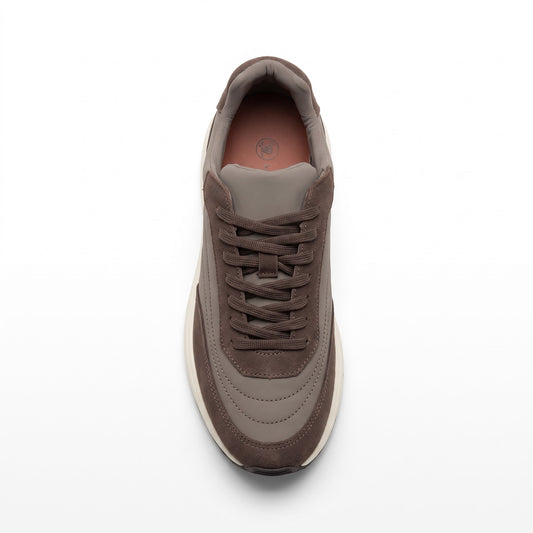 LP Taupe Mixed-Media Sneaker