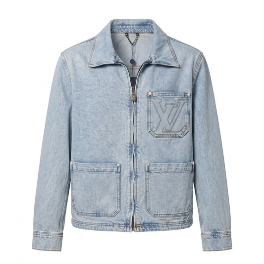 LV Monogram Workwear Denim Set