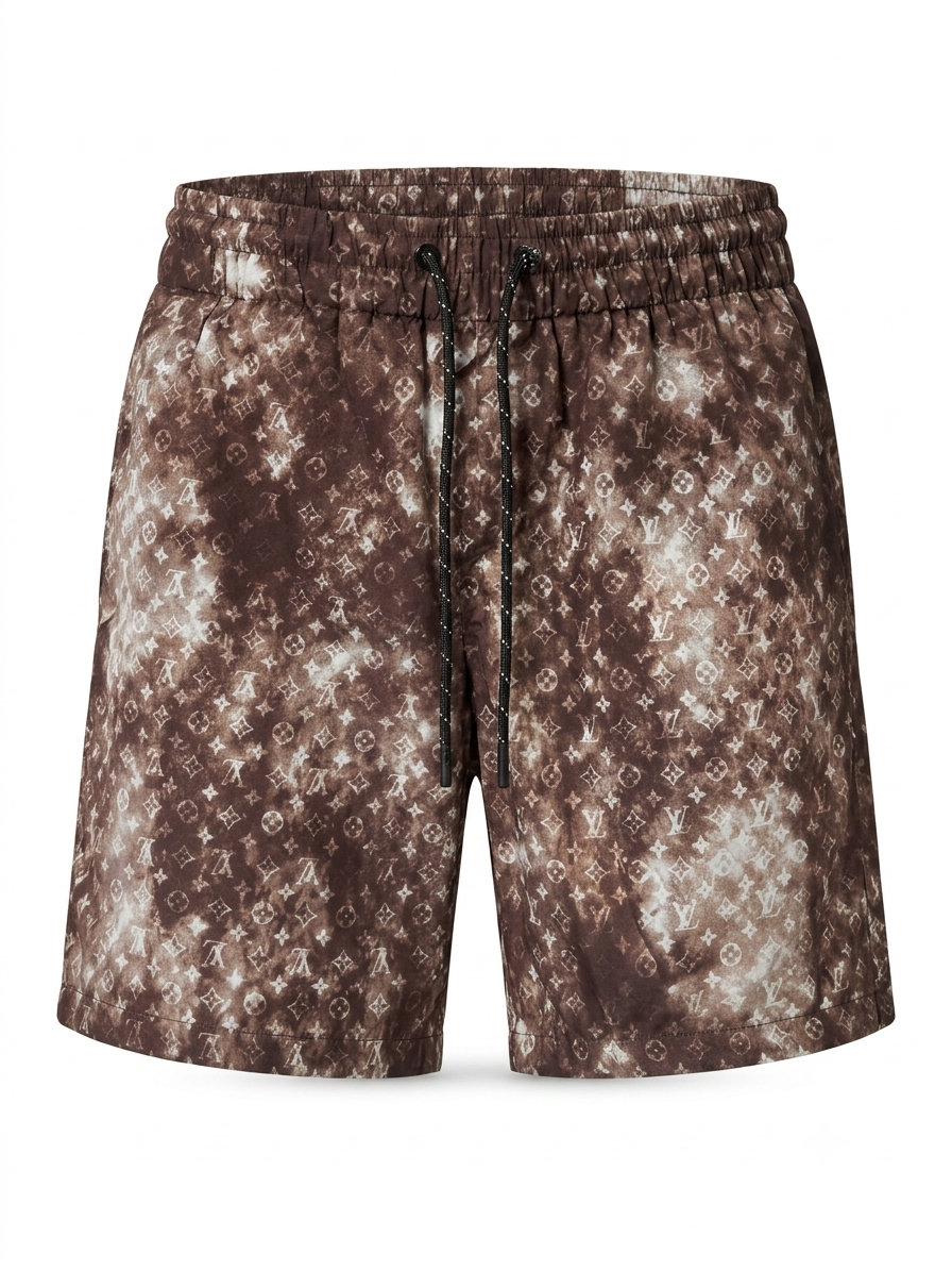 LV Mocha Tie-Dye Monogram Shorts