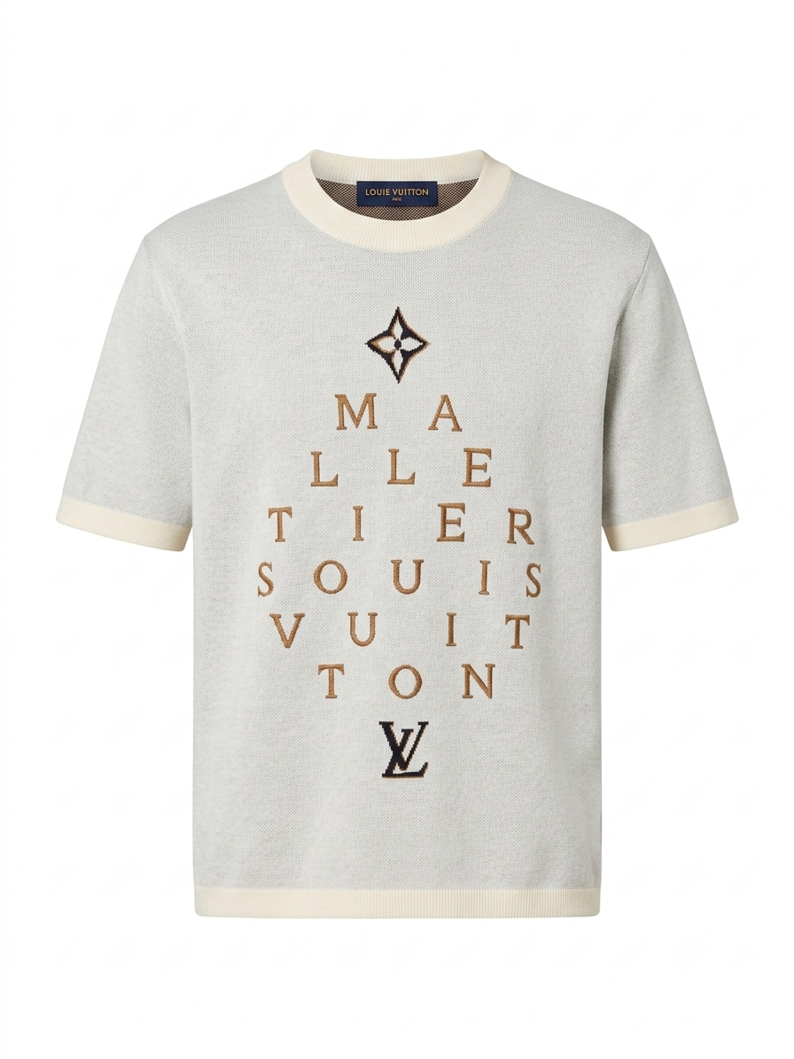 LV Malletier Diamond Knit T-Shirt