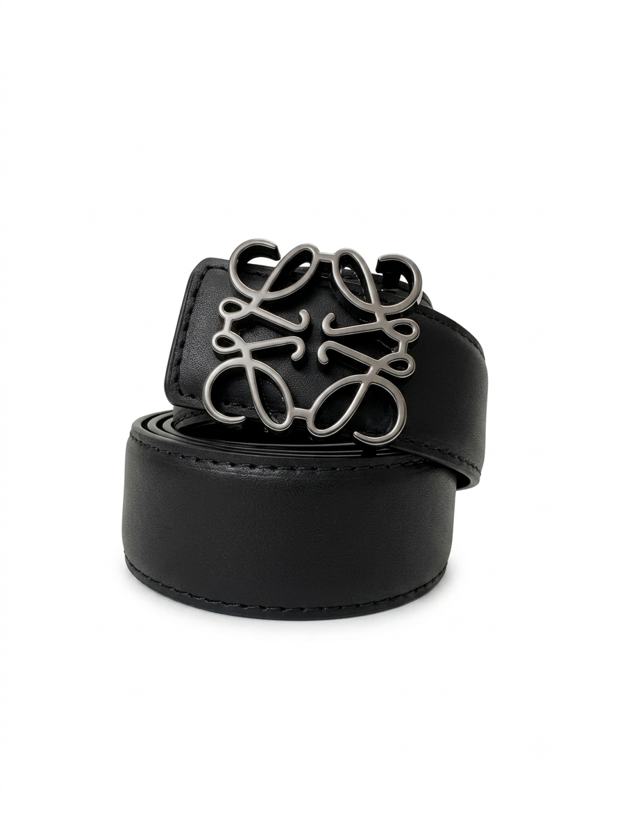 Loewe Anagram Smooth Leather Belt