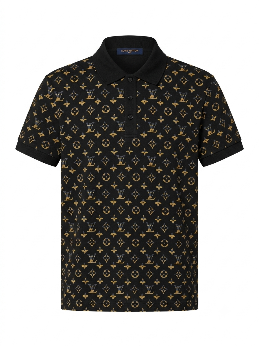 LV Gilded Monogram Jacquard Polo