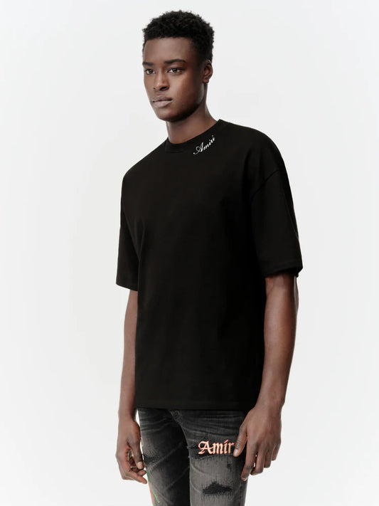 AM. Logo-Embroidered Cotton T-Shirt