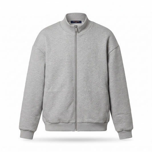 LV Monogram Embossed Tracksuit (Grey)