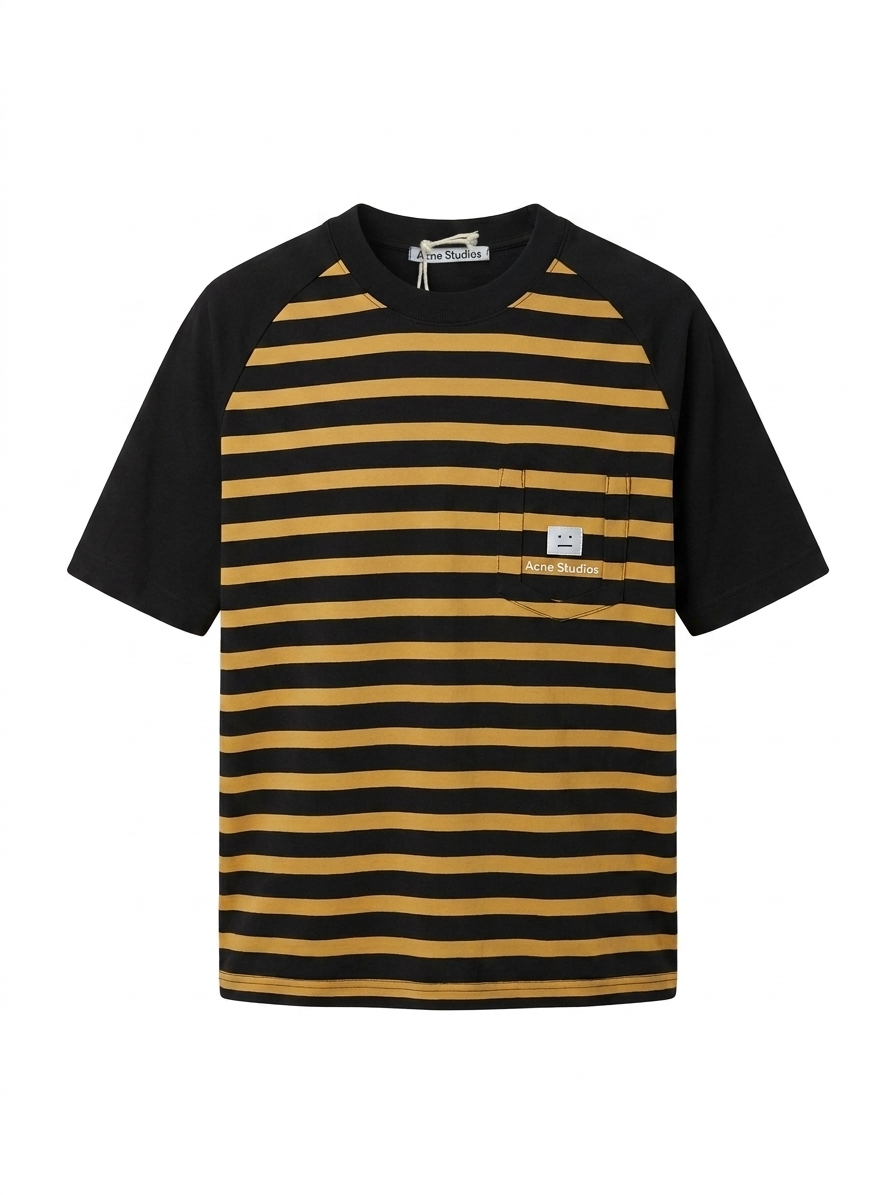 AS Signature Face Raglan Stripe Tee