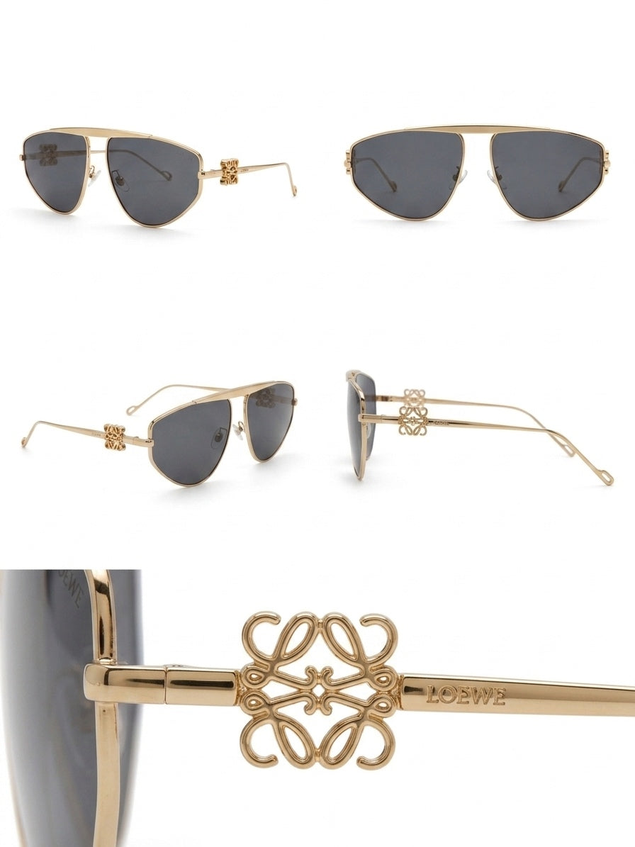 LWE Anagram Metal Aviator Sunglasses