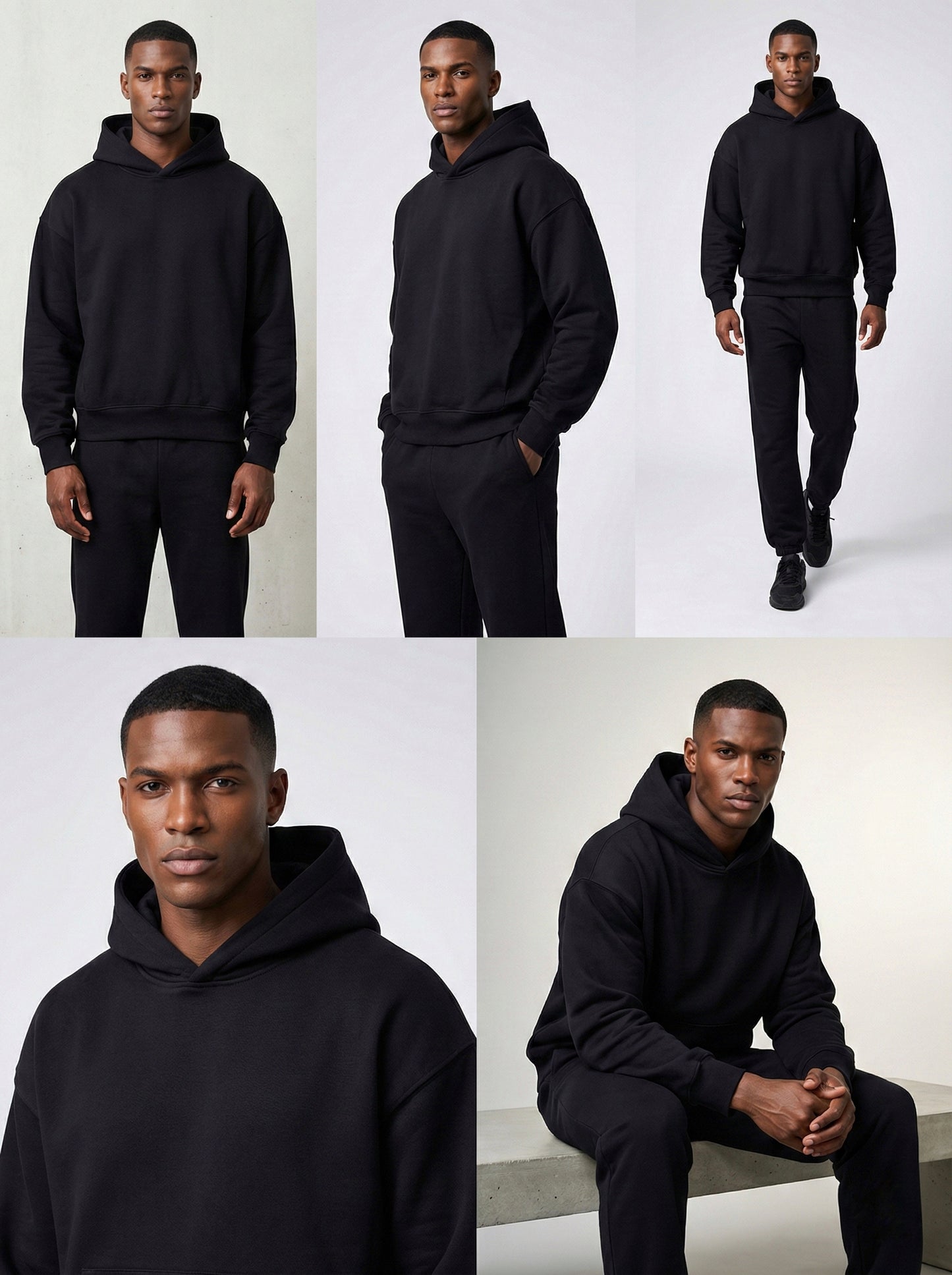 Black Essential Hoodie