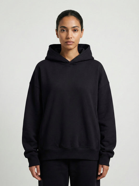 Black Essential Hoodie