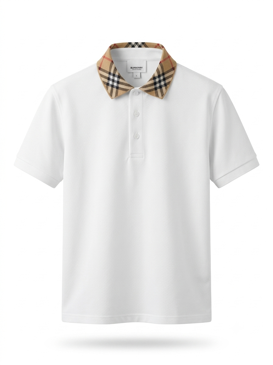 BBR Signature Vintage Check-Collar Piqué Polo