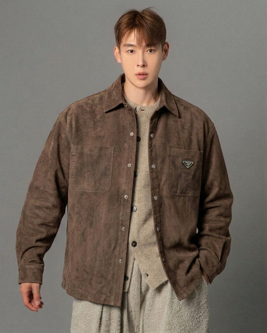 Ornate Embroidered Button-Downs & Textured Overshirt