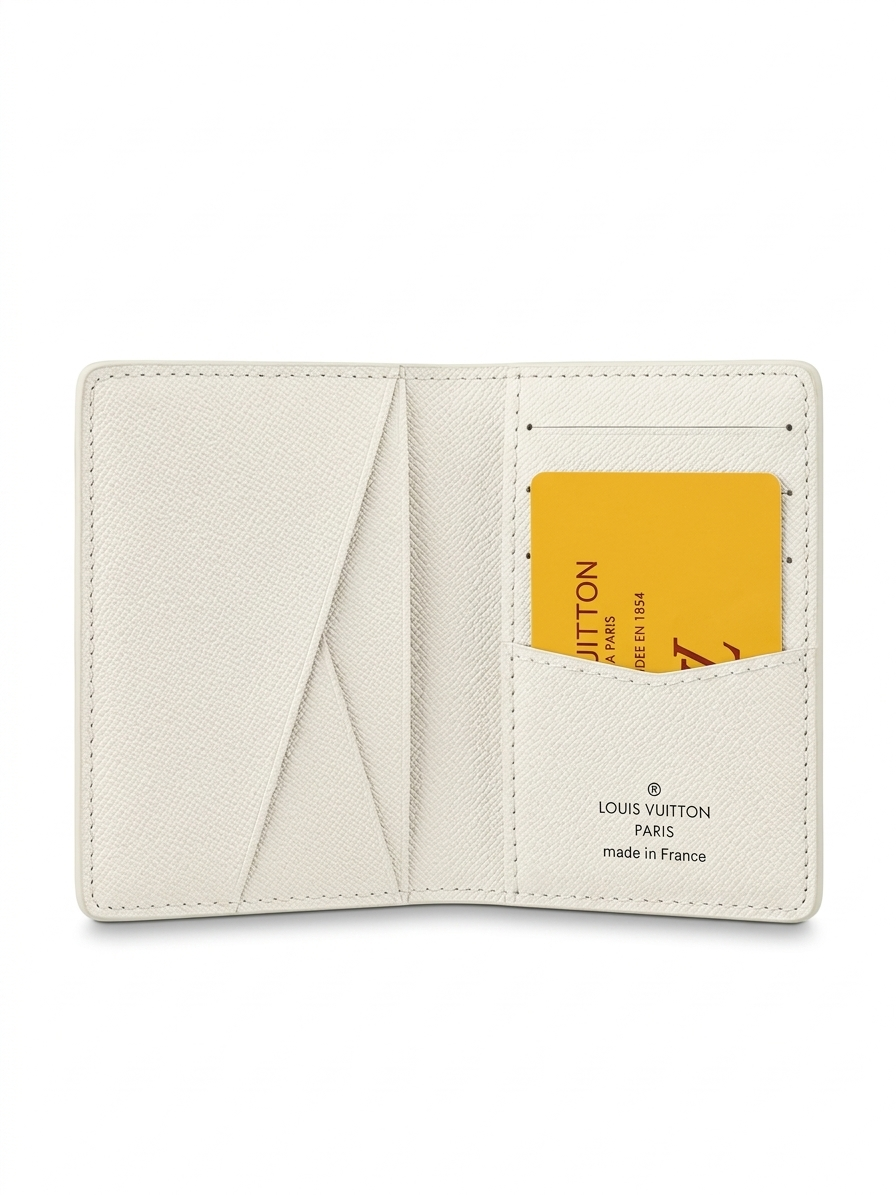 Lv The "Summit Slopes" Illustrated Leather Card Holder