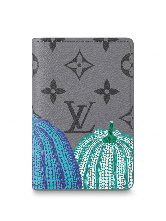 Monogram Eclipse Polka-Dot Pumpkin Card Holder