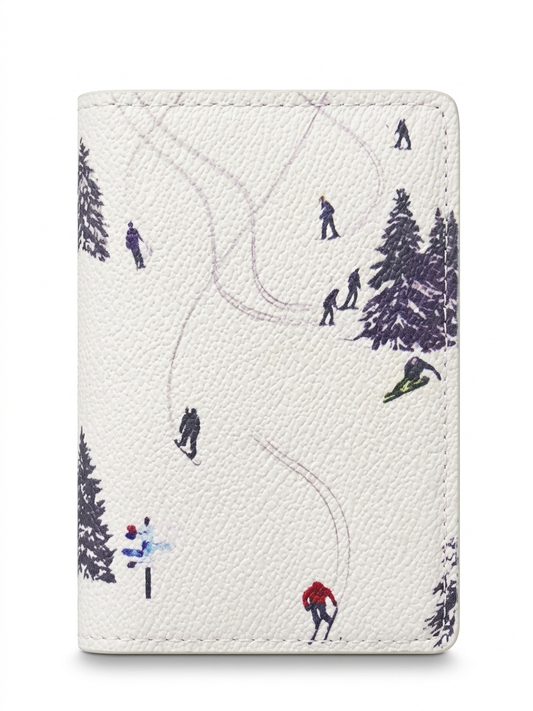 Lv The "Summit Slopes" Illustrated Leather Card Holder