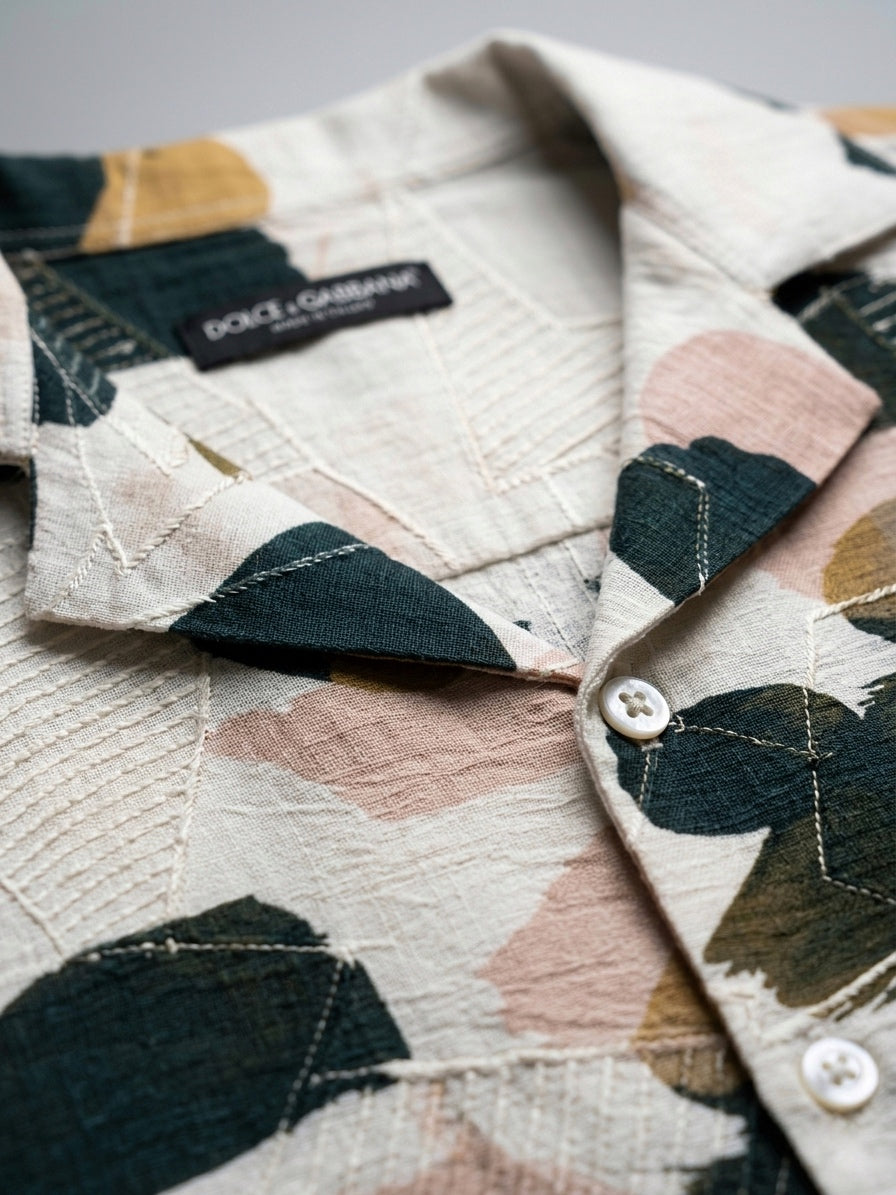 D&G Abstract Jacquard Resort Shirt