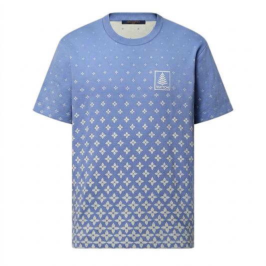 LV Monogram Gradient Blue Jersey T-Shirt
