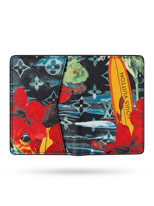 Tropical Surf Motif Card Holder