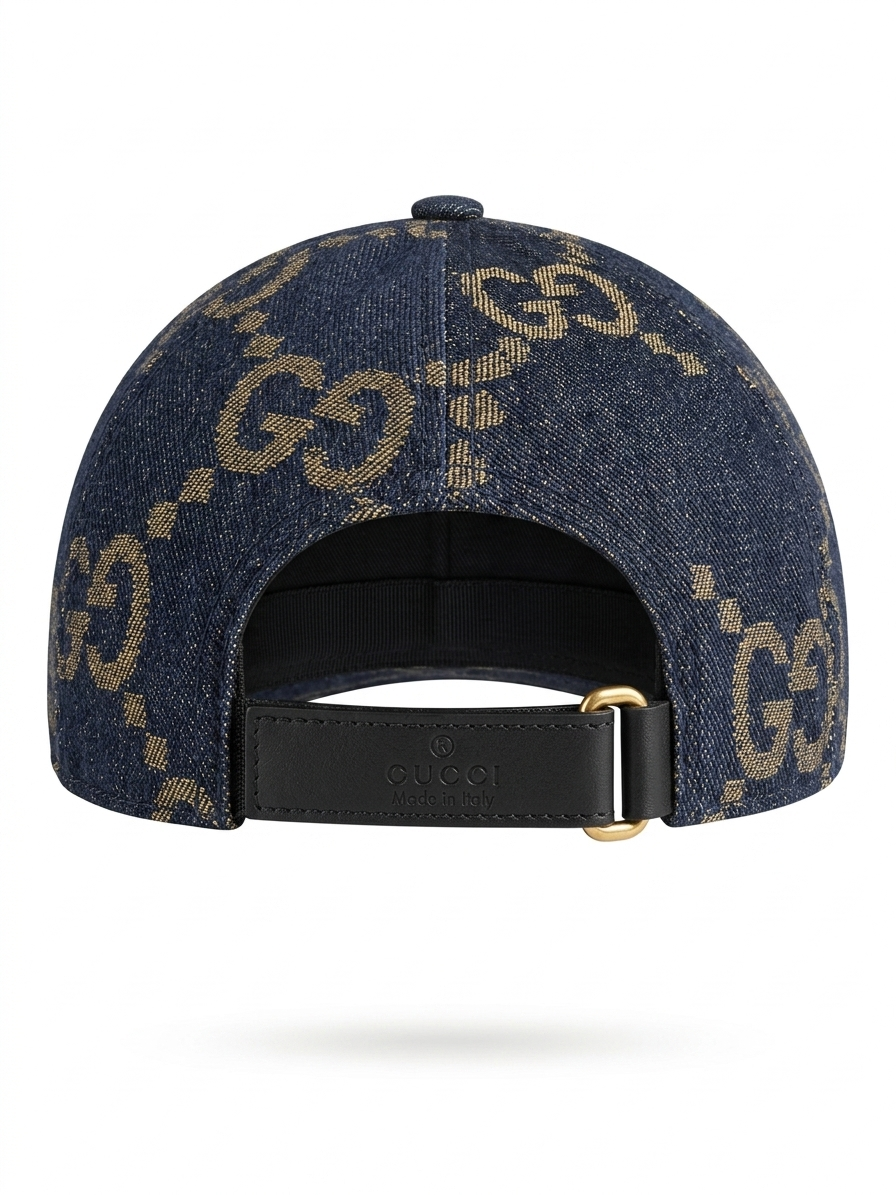 G Jumbo GG Monogram Denim Baseball Cap
