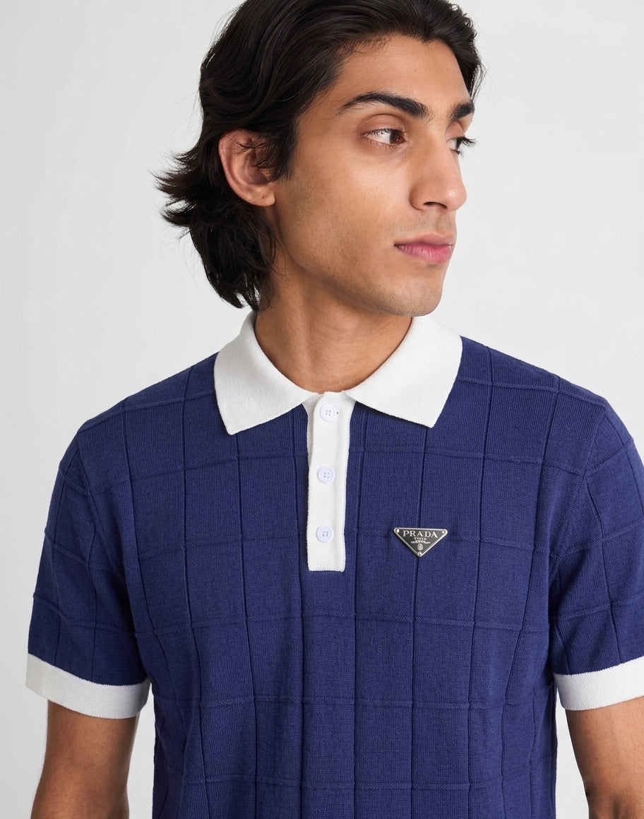 PRD Geometric Knit Polo