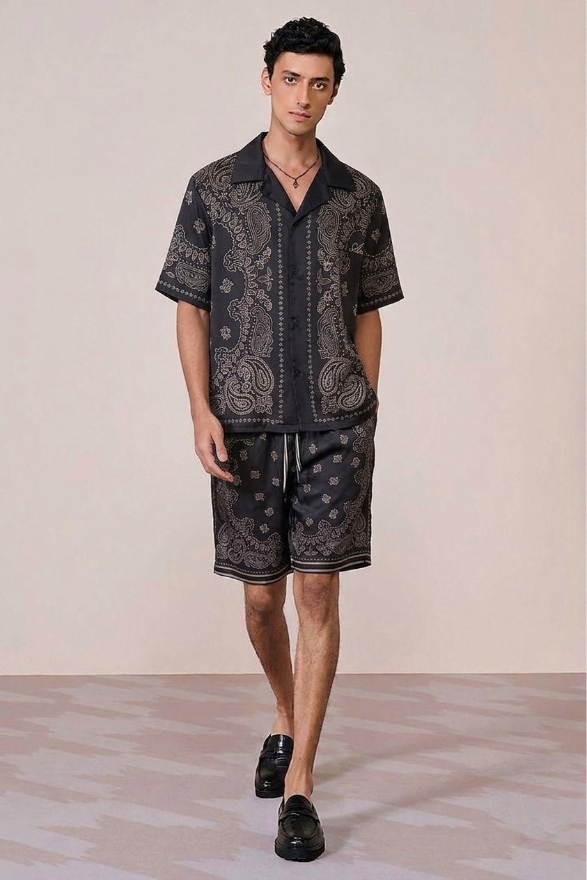 AM Silk Bandana-Print Matching Set