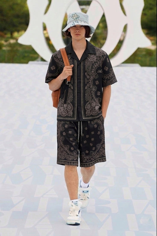 AM Silk Bandana-Print Matching Set