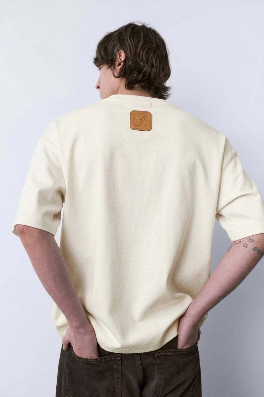 LVVERS Vachetta Leather Embossed T-Shirt by LV
