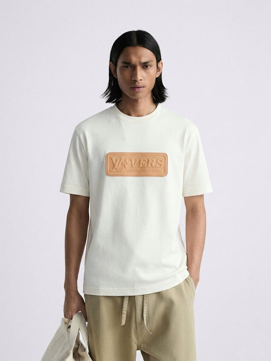 LVVERS Vachetta Leather Embossed T-Shirt by LV