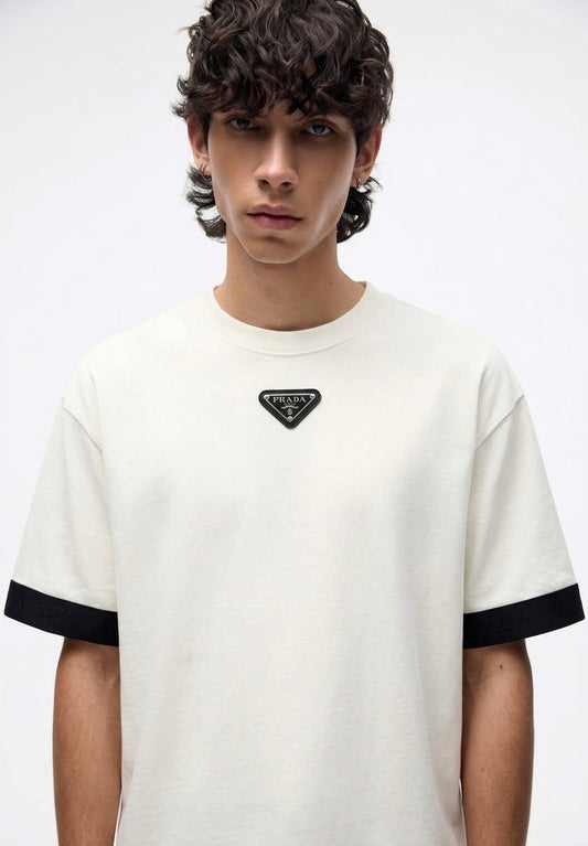 PRD Signature Triangle Logo Contrast-Trim Tee