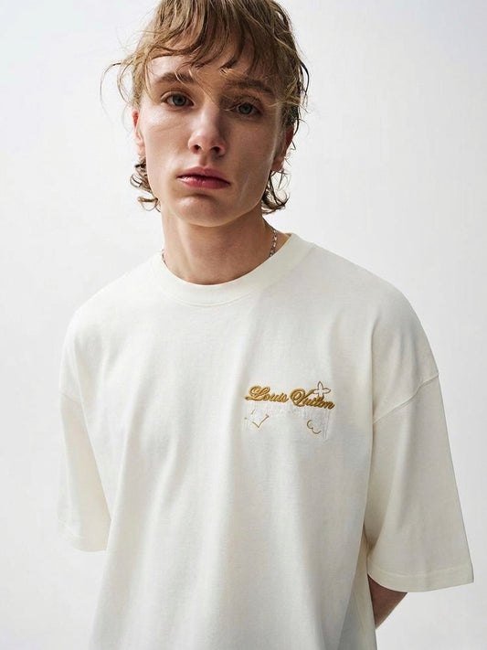 LV Dimensional Script Embroidery T-Shirt