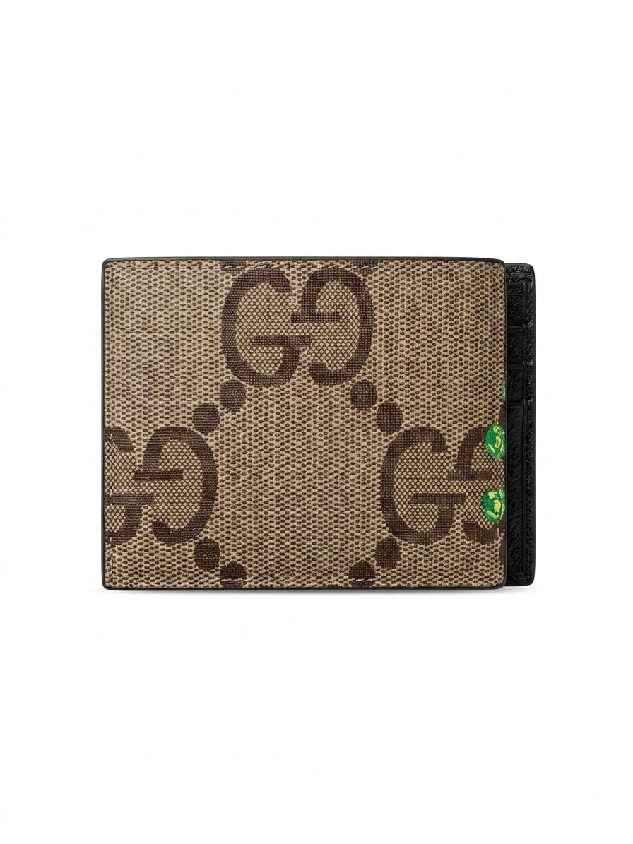 G. Monogram Canvas Bifold Wallet with Pineapple Motif