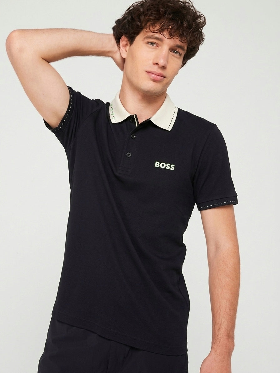 HB Signature Contrast-Collar Polo