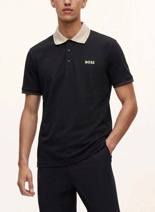 HB Signature Contrast-Collar Polo