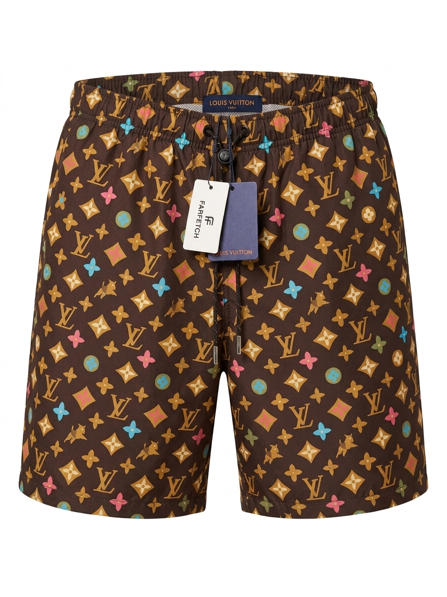 LV Multicolor Monogram Swim Shorts