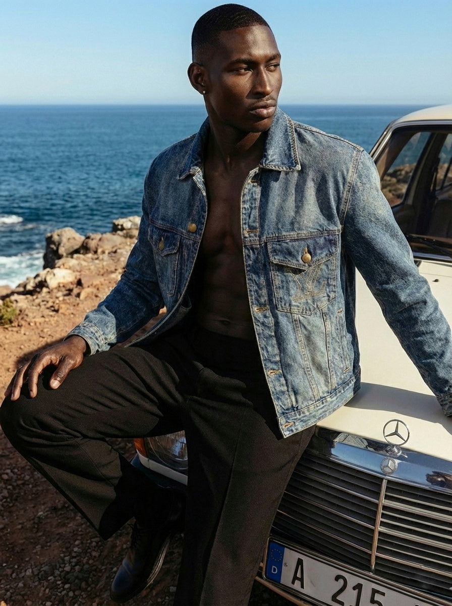 The Heritage Monogram Trucker – Vintage Indigo