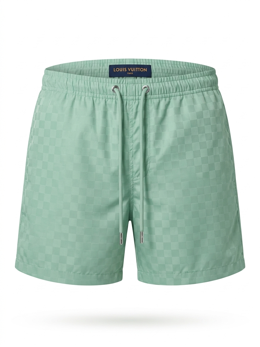 LV Tonal Checkerboard Swim Shorts