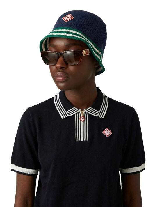 CASA Signature Diamond Knit Polo