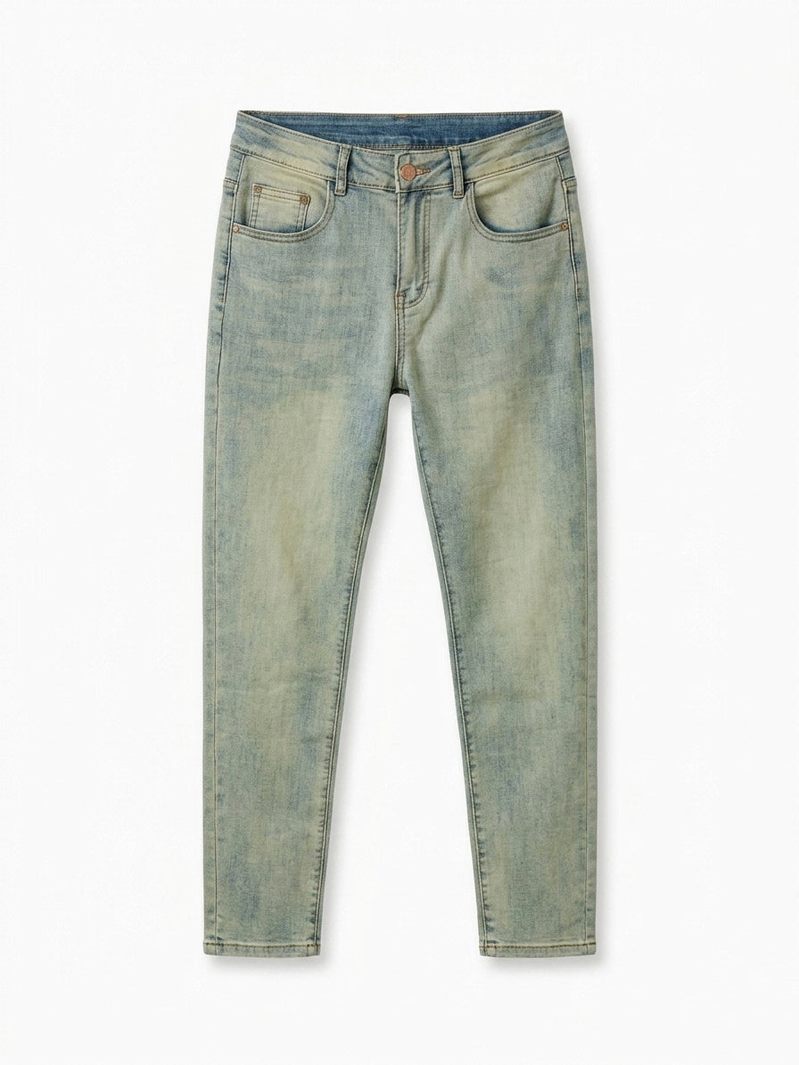 BBY Vintage-Wash Heritage Motif Denim