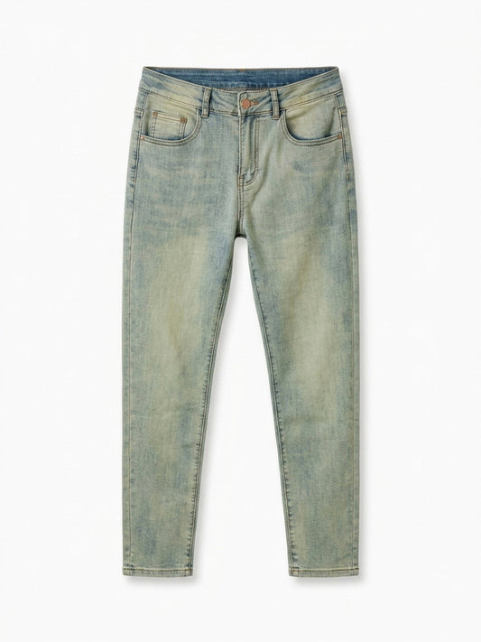 BBY Vintage-Wash Heritage Motif Denim