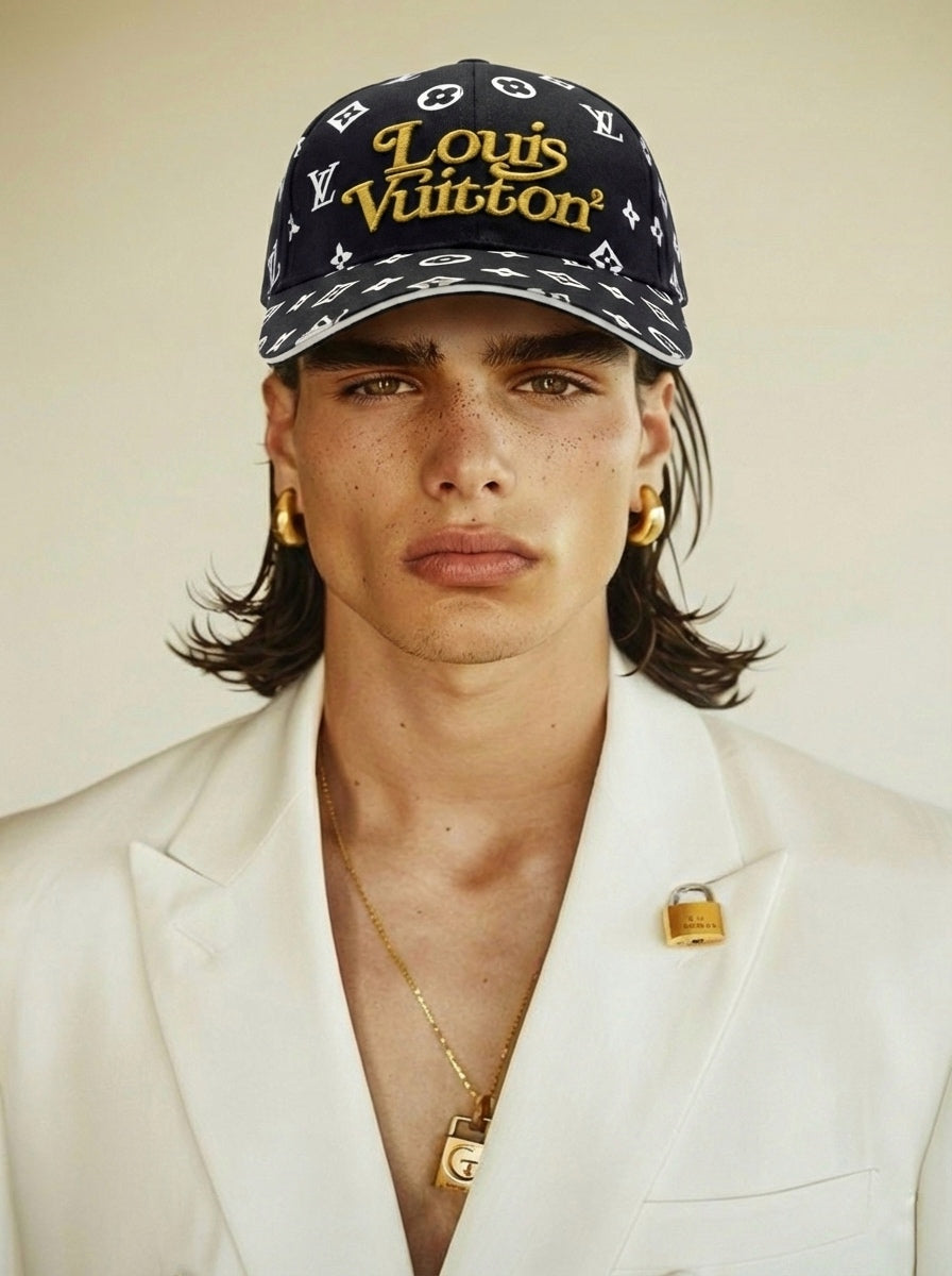 Monogram Script Embroidered Baseball Cap