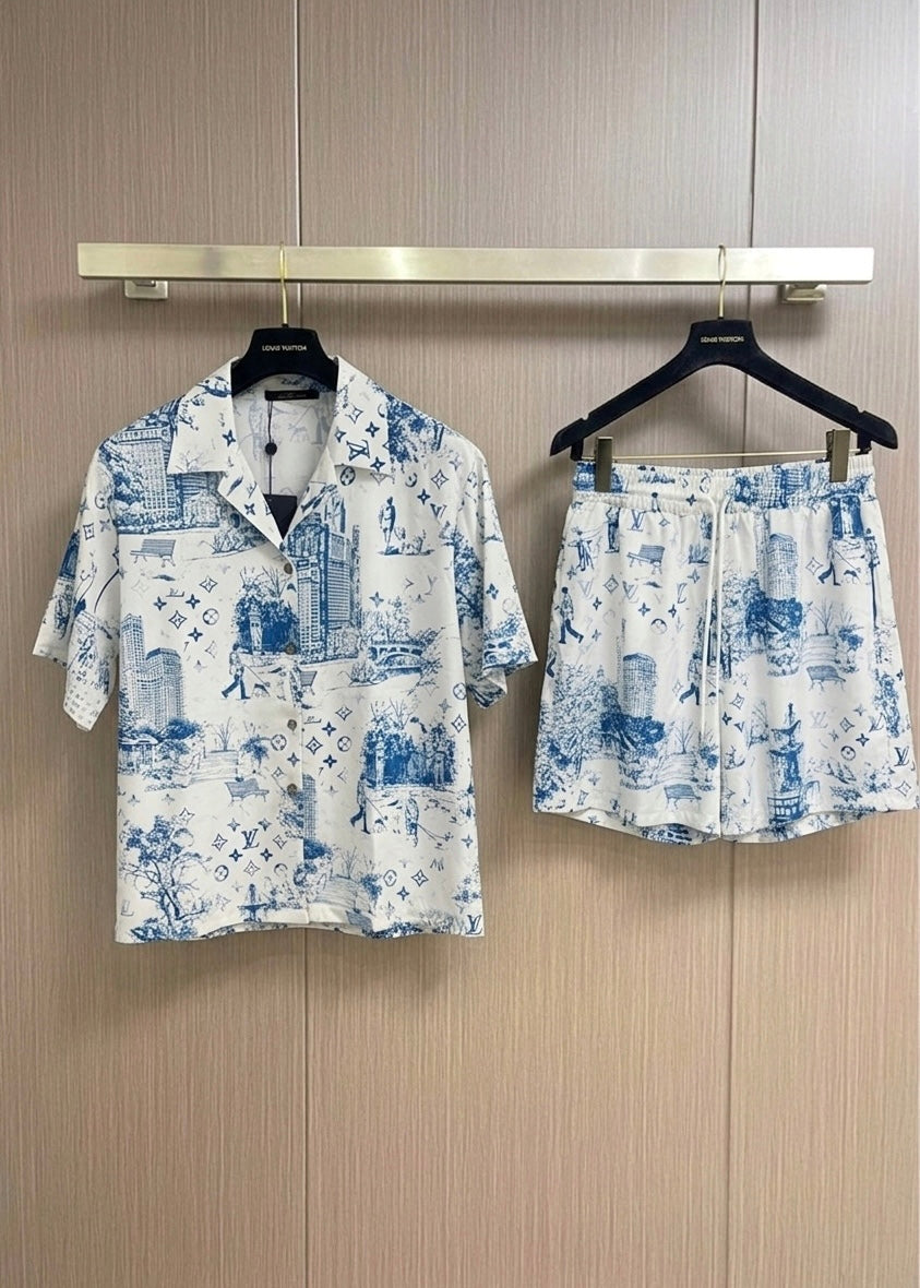 LV Cityscape Toile Resort Set